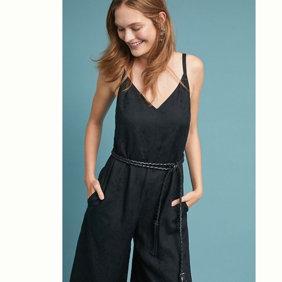 Anthropologie Jetsetter Black Jumpsuit - Picture 2 of 4